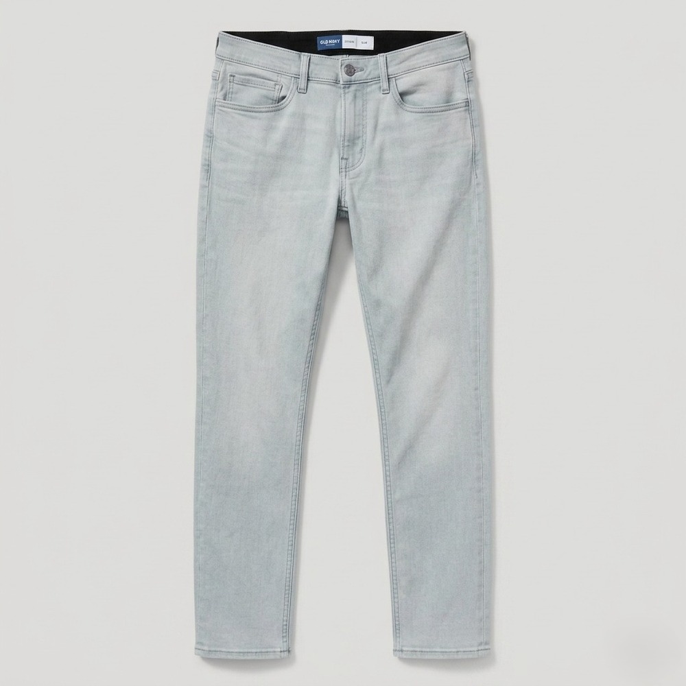 Men's Old Navy Slim Fit Jeans Light Blue Stretch Denim Light Wash Straight 32x32